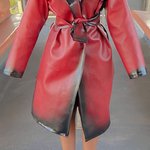 Red Demon Slayer Trench Coat